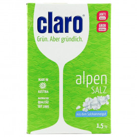 نمک ظرفشویی کلارو 1.5 کیلوگرمی (Alpen Salz)