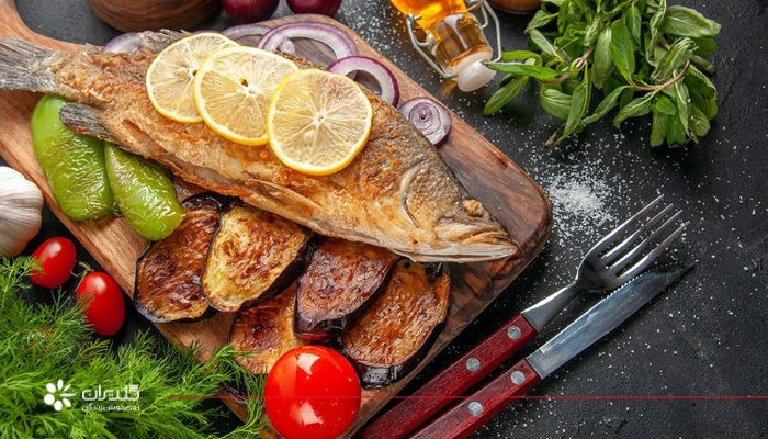 روش آماده ساری ماهی قزل الا برای پخت در مایکروویو جی پلاس