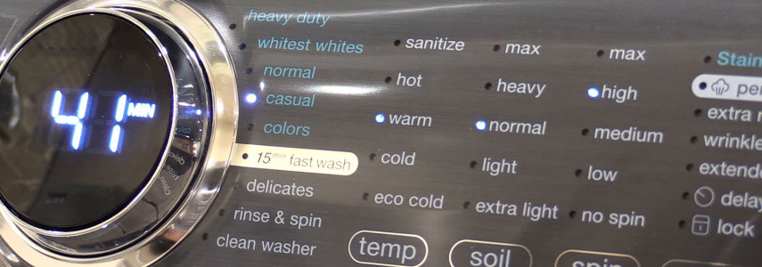 راهنمای کامل علامت و برنامه شستشوی ماشین لباسشویی ال جی