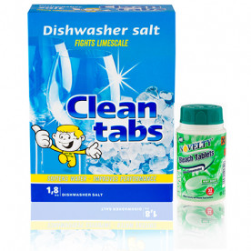 نمک ظرفشویی 1.8 کیلوگرمی + یک بسته قرص وایتکس