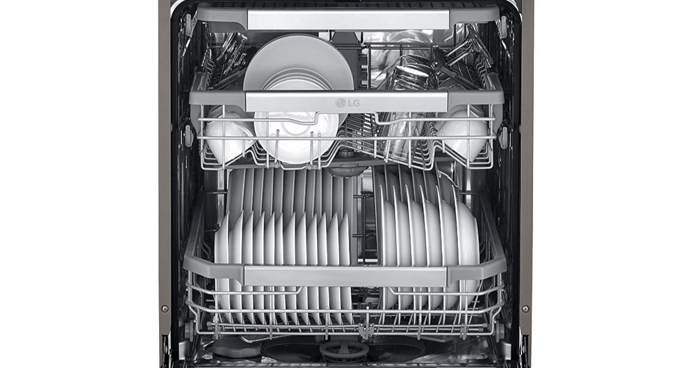 چیدمان ظروف در ماشین ظرفشویی ال جی