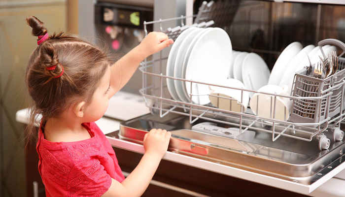 کلید های ماشین ظرفشویی با فعال بودن قفل کودک کار نمی کند