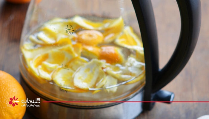 تمیز کردن کتری با لیمو و آب